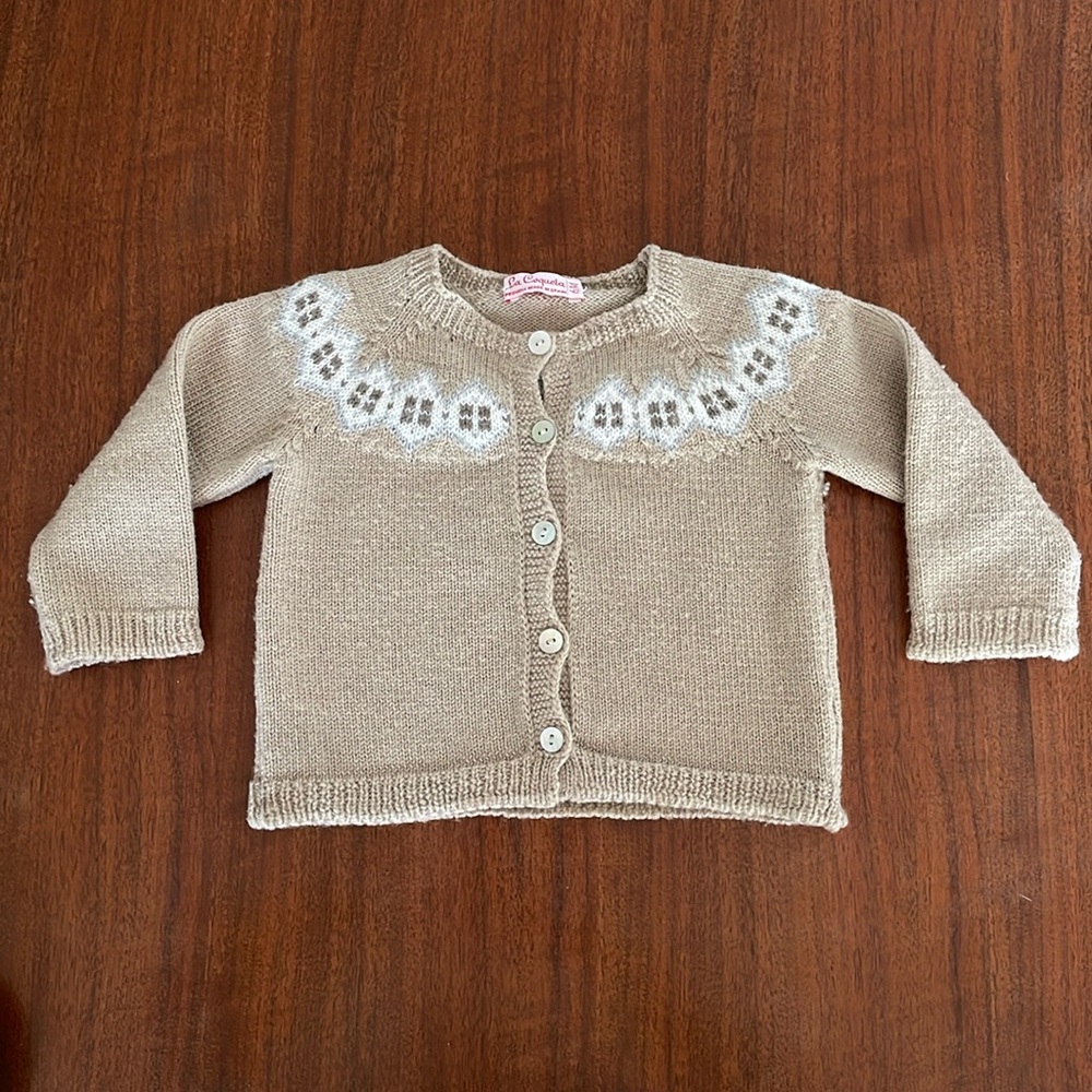 La Coqueta merino wool cardigan
